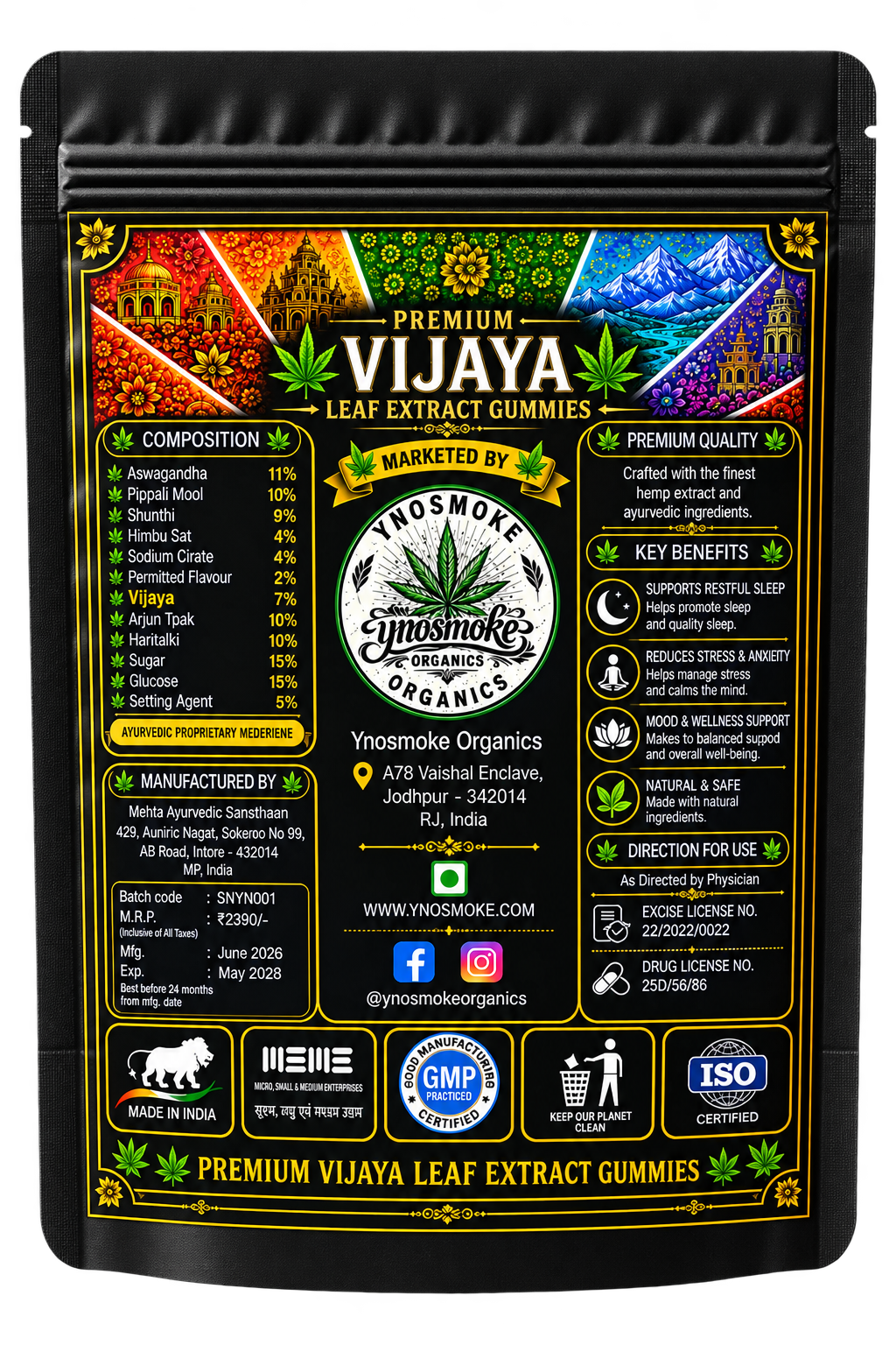 Vijaya Gummies -Super Strong Mango